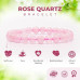 Rose Quartz Bracelet for Women & Men, Love & Attraction, Certified Natural Healing Crystal, Gift For Girlfriend and Boyfriend, Beads Size 8mm