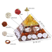 Certified Gomti Chakra Laxmi Pyramid Original| Lakshmi Yantra Pyramid with Gomati Chakra Shri Yantra Rudraksha Cowrie Kodi Vastu Unqiue Item for Home